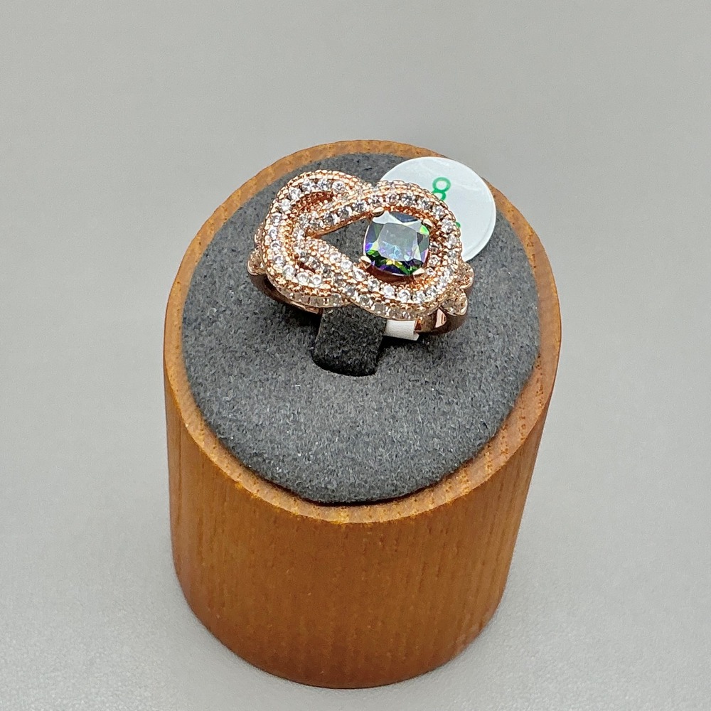 Bomb Party It Was Always Forever Ring Women Rose Gold Lab Alexandrite Size 8
